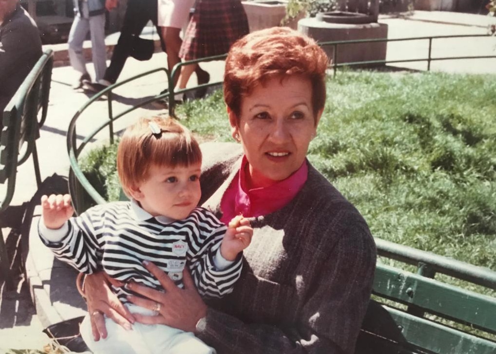 Mi abuela y yo en 1988